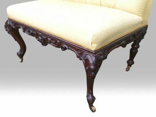 Pair Of Antique Rosewood Upholstered Window Seats photo 3200.0