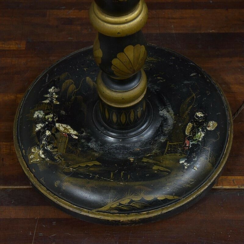 Chinoiserie Floor Lamp, 1920s, Vintage photo vinterior