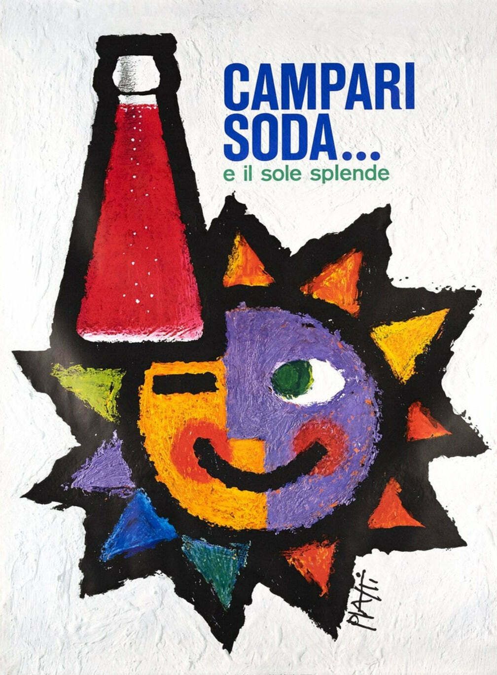 Campari Soda   Piatti Original Vintage Poster