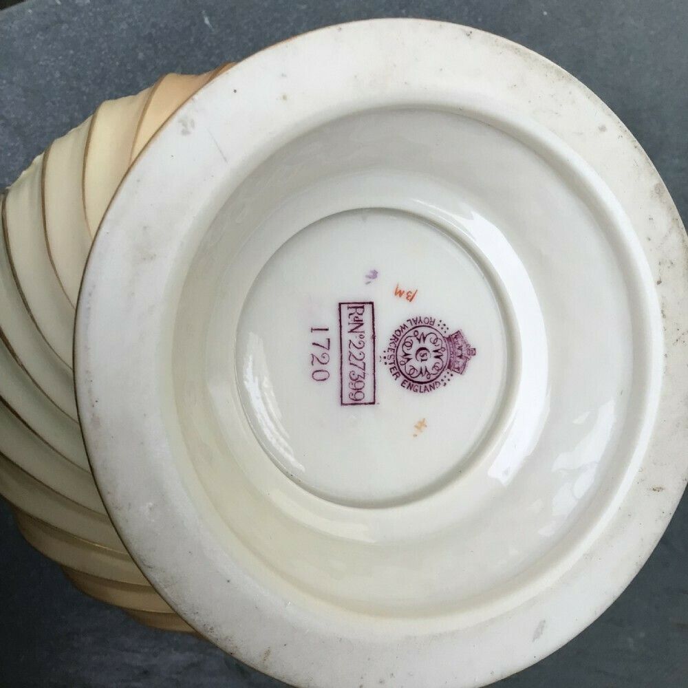 Antique Royal Worcester Blush Ivory Pot Pourri Vase And Cover photo buy