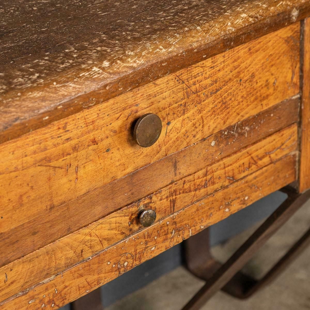 20th Century French Walnut Jewellery Makers Benches, C.1920 photo buy