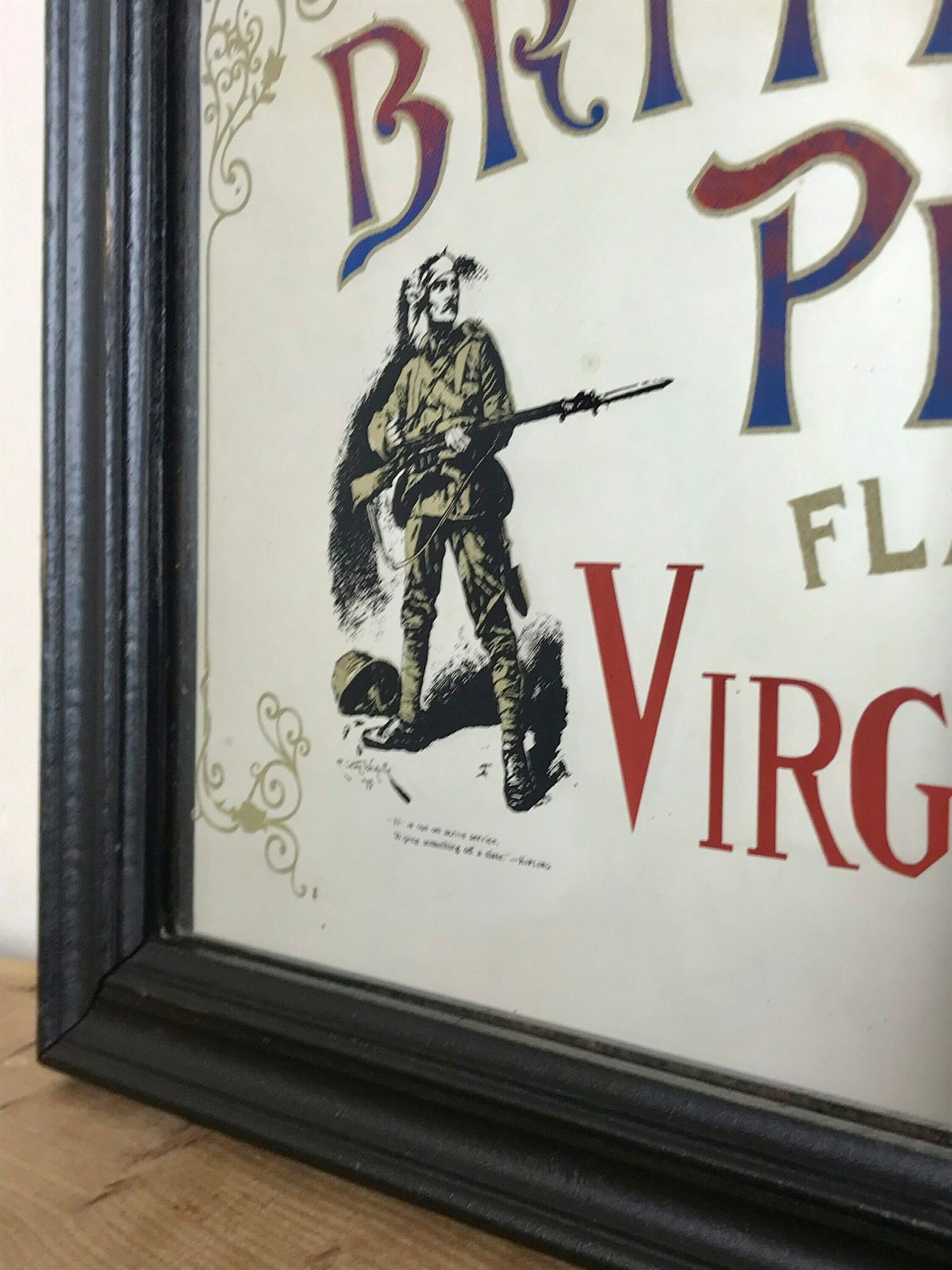 Antique British Pluck Flaked Virginia Tobacco Cigarettes Advertising War Collectibles Piece photo for sale