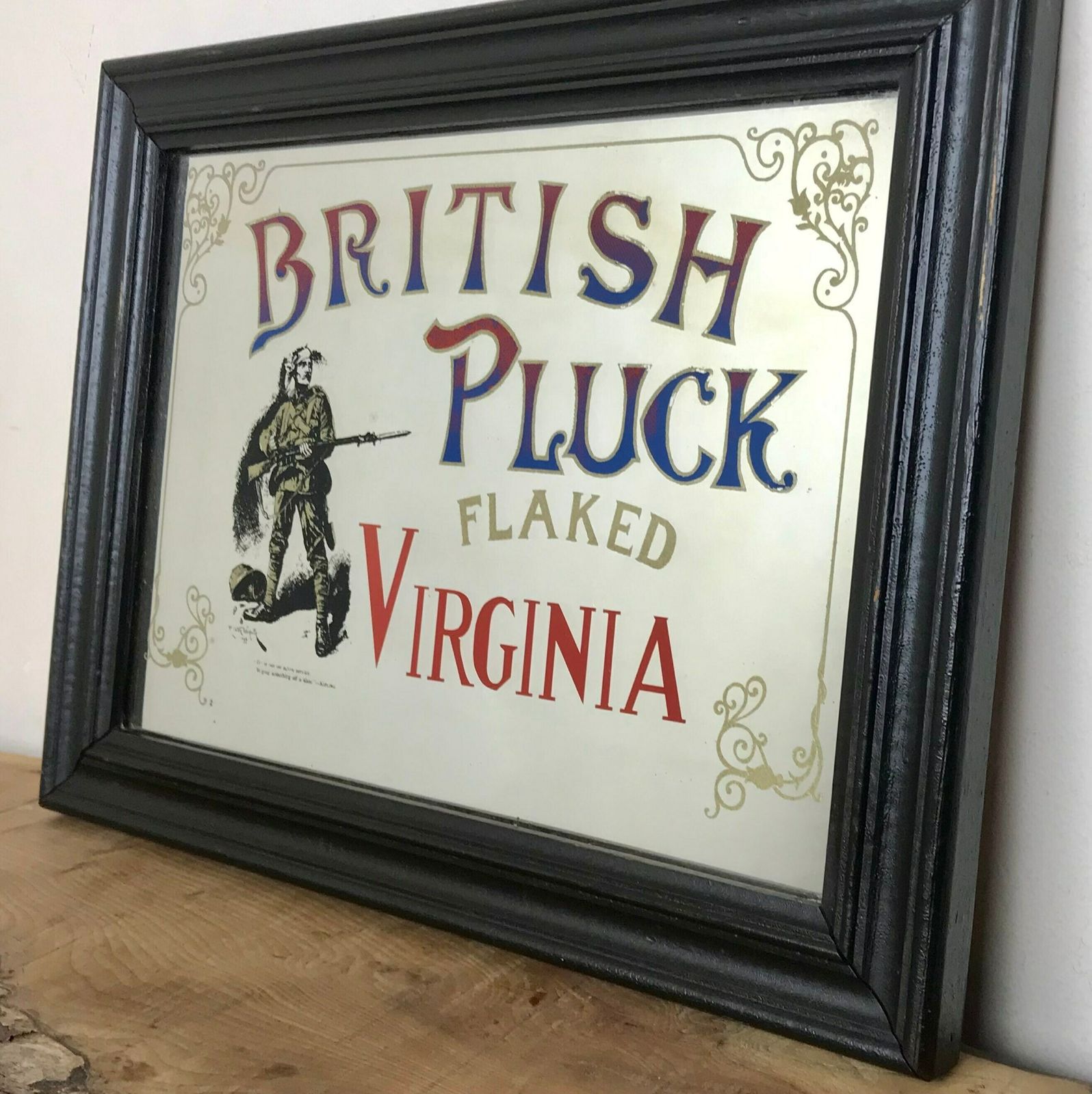 photo for sale Antique British Pluck Flaked Virginia Tobacco Cigarettes Advertising War Collectibles Piece