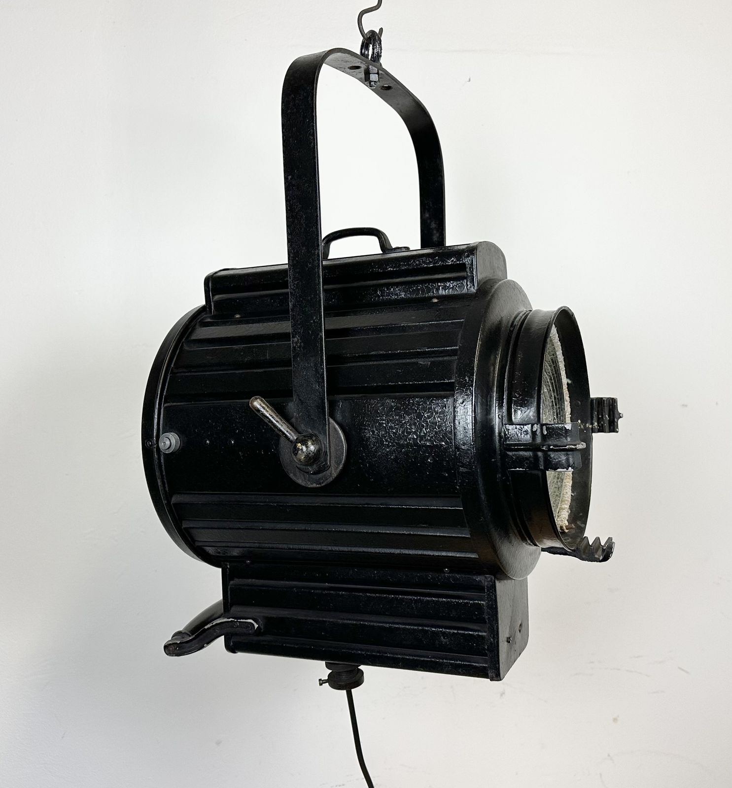 Vintage Black Theatre Spotlight, 1960s photo Lighting