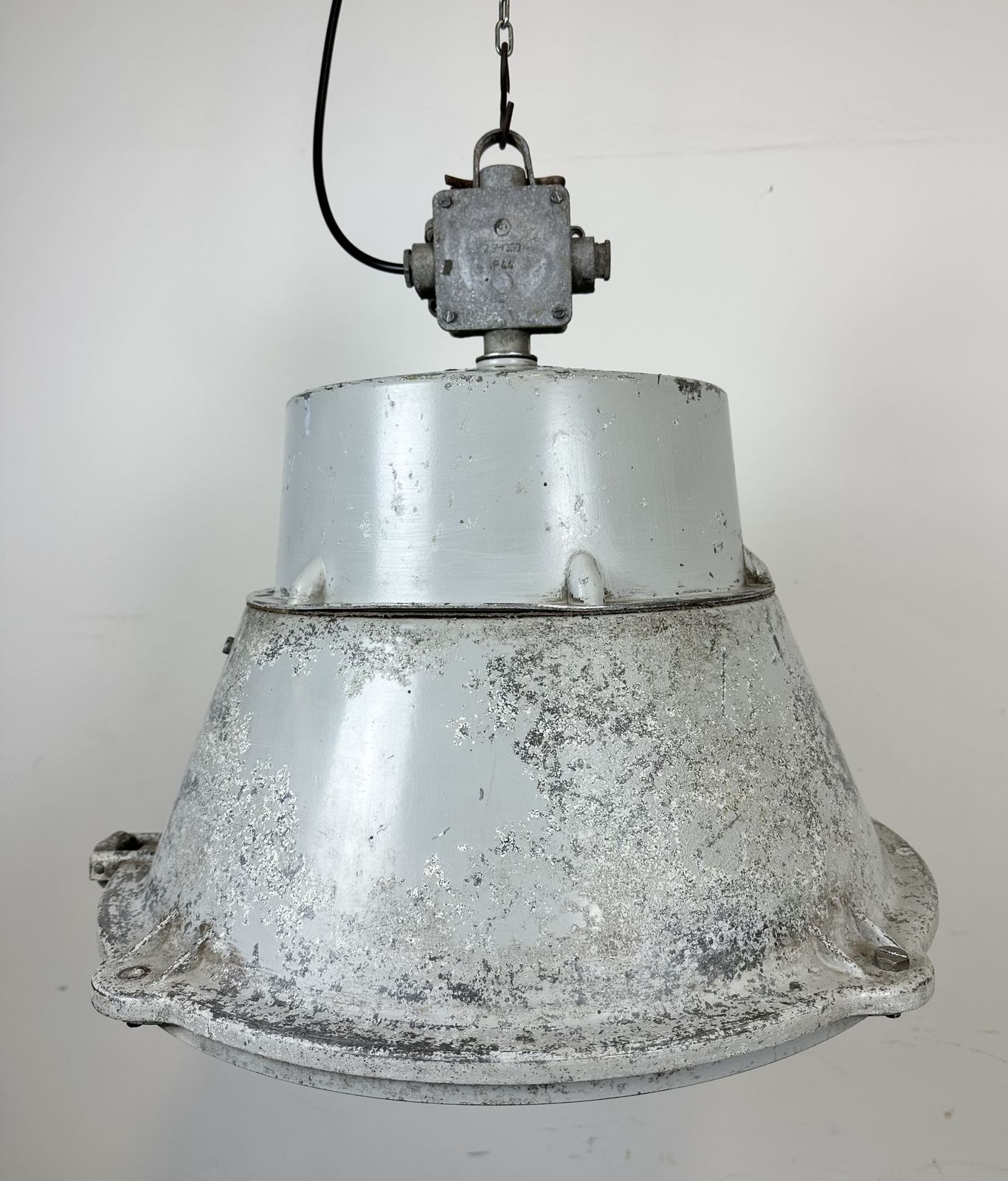 photo for sale Industrial Polish Cast Aluminium Factory Pendant Lamp From Mesko, 1970s