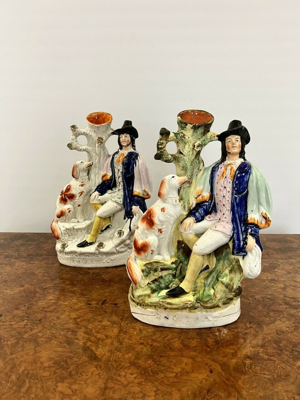 Fantastic Rare Large Pair Of Victorian Staffordshire Figures photo for sale