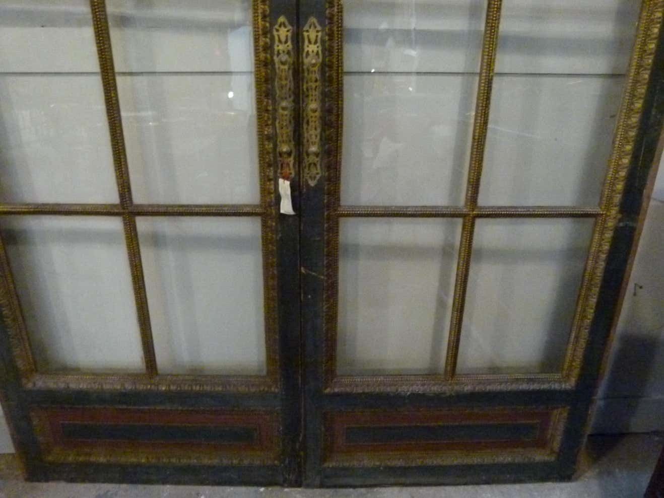 Antique Sliding Huge Double Glass Door photo Home Fixtures