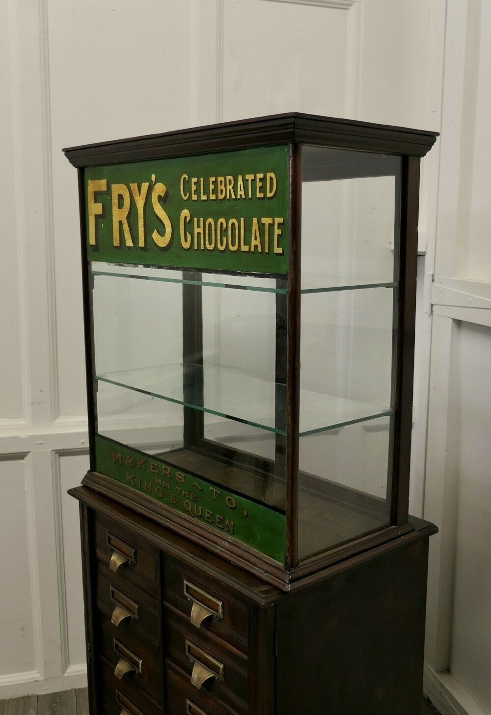 1900s Counter Top Fry's  Sweet Shop Display Cabinet photo Furniture