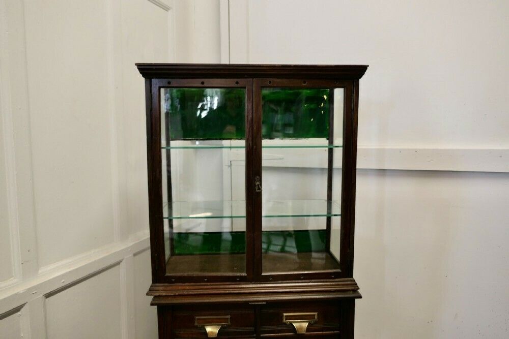1900s Counter Top Fry's  Sweet Shop Display Cabinet photo vintage