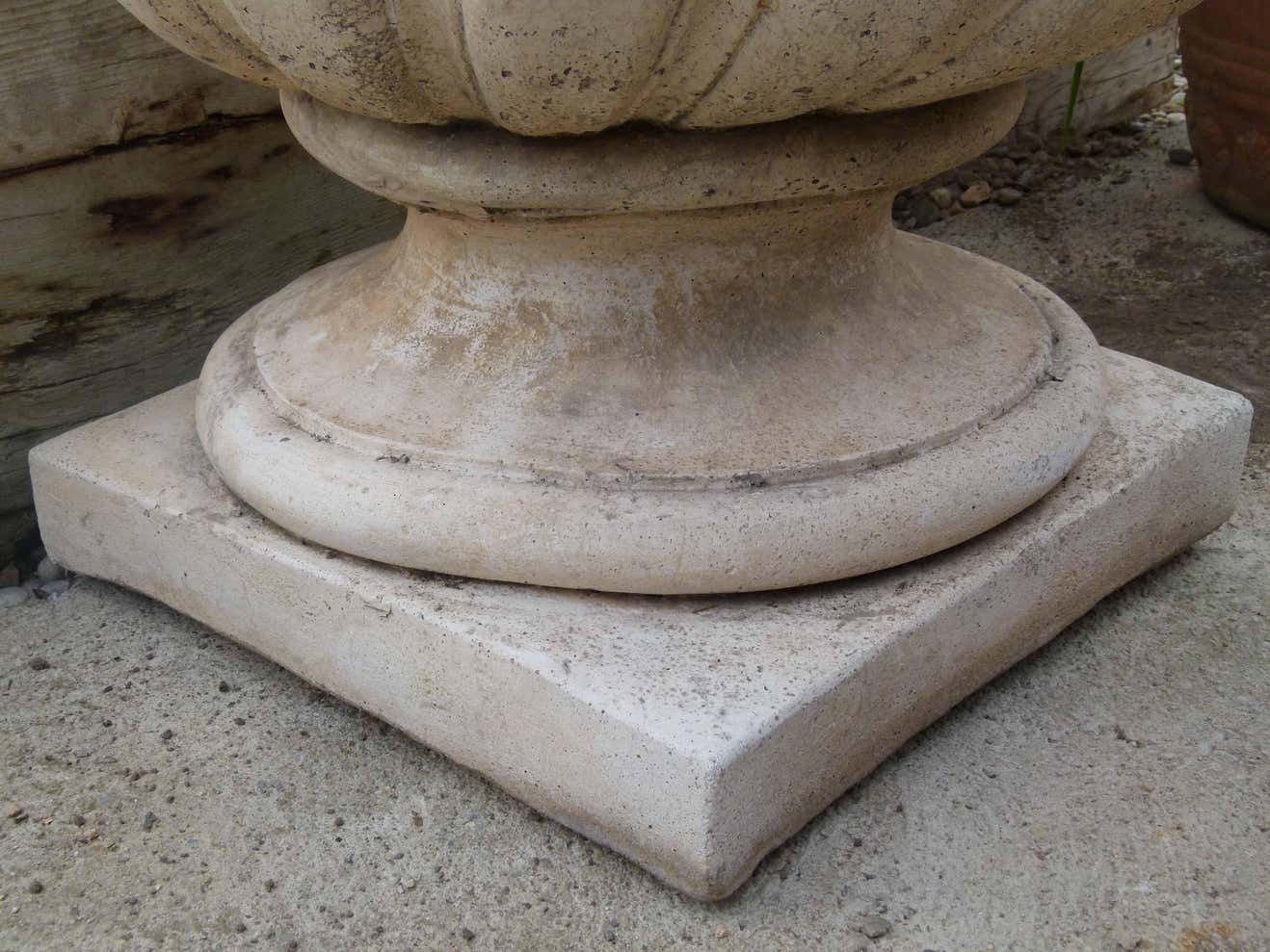 Mid 20th Century Reconstituted Stone Urn In Classical Greek Style photo vintage
