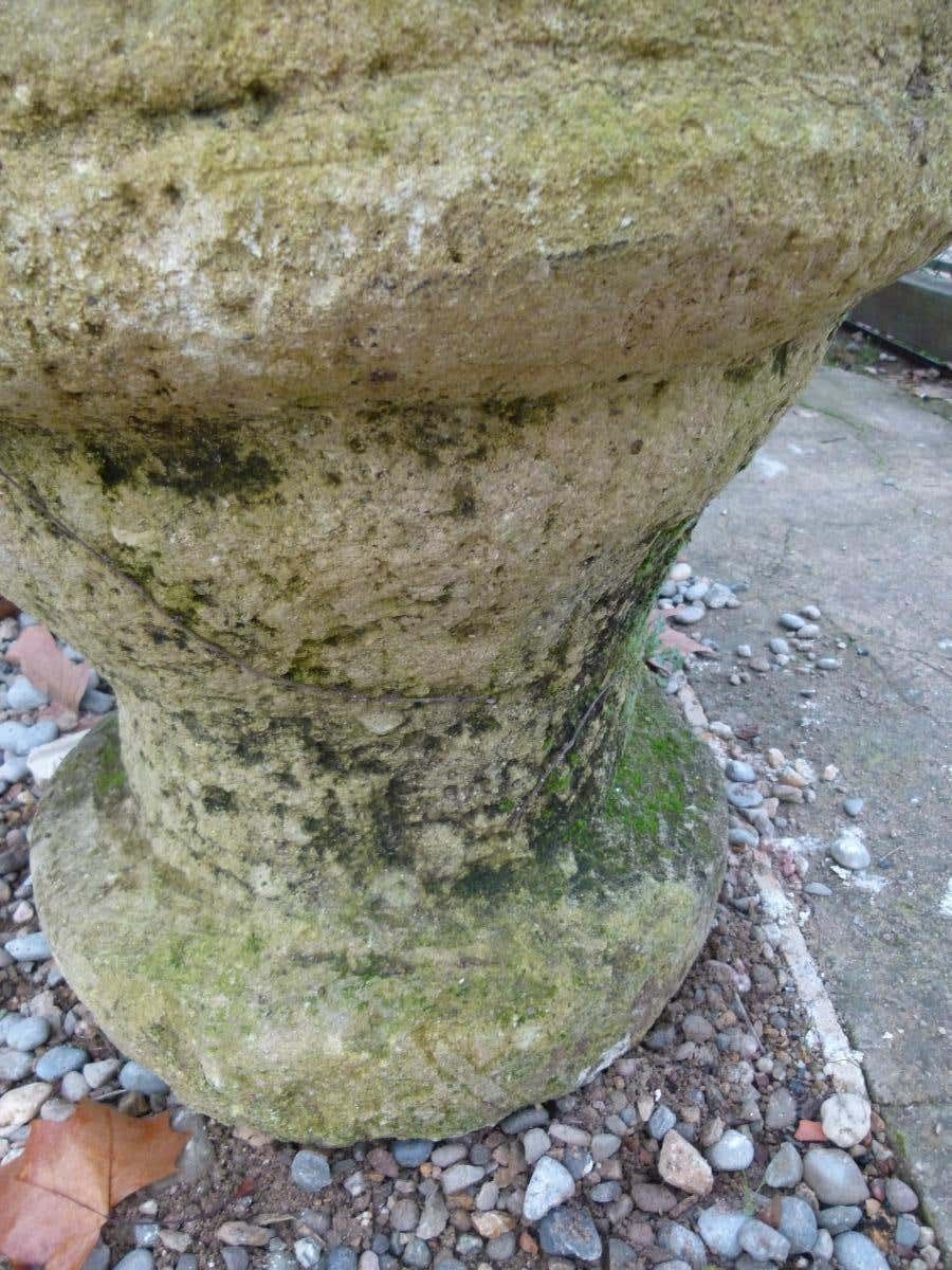 Antique Spanish Carved Limestone Garden Vases photo vinterior
