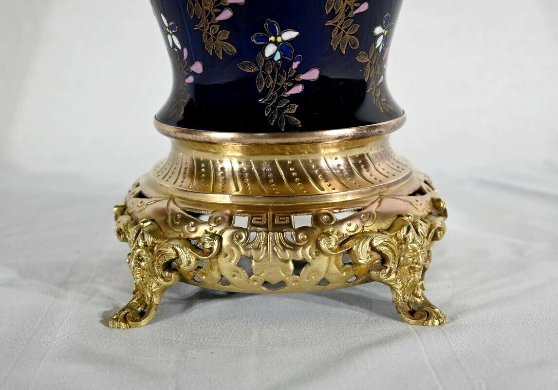 photo for sale Ceramic And Gilt Bronze Vase, Manufacture Boch Frères Keramis – Late 19th Century