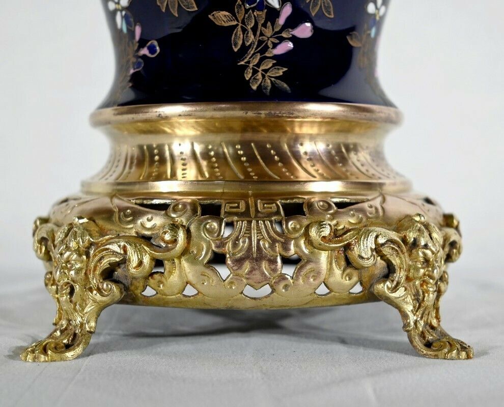 Home Decor Ceramic And Gilt Bronze Vase, Manufacture Boch Frères Keramis – Late 19th Century photo