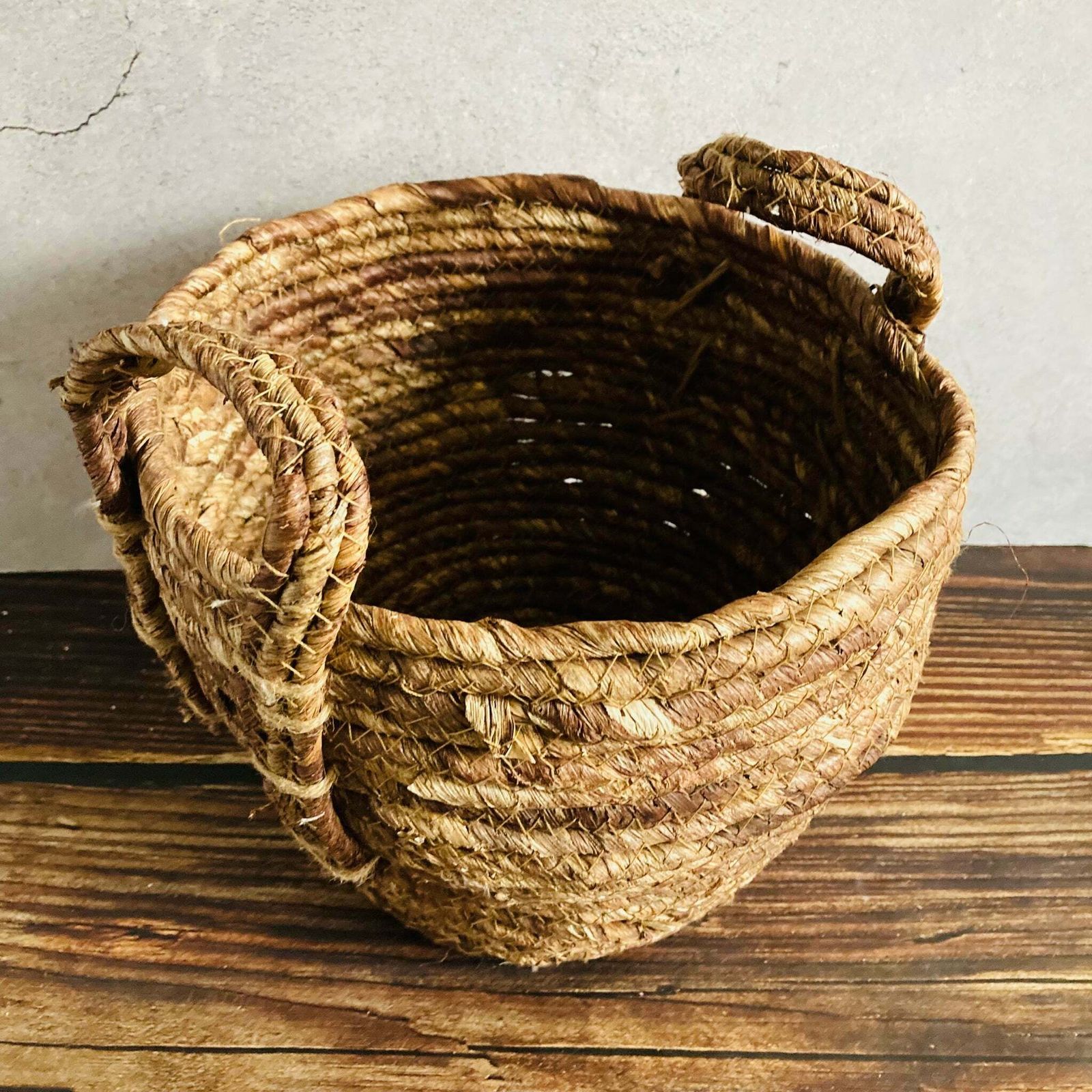 Handmade Natural Storage Basket photo for sale