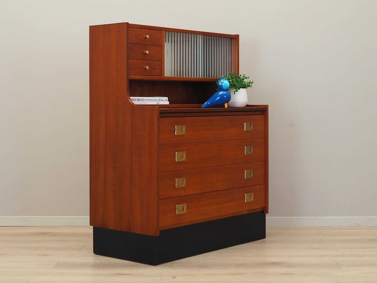 Teakhouten Secretaire, Deens Design, Jaren 1970, Productie: Denemarken photo Meubels