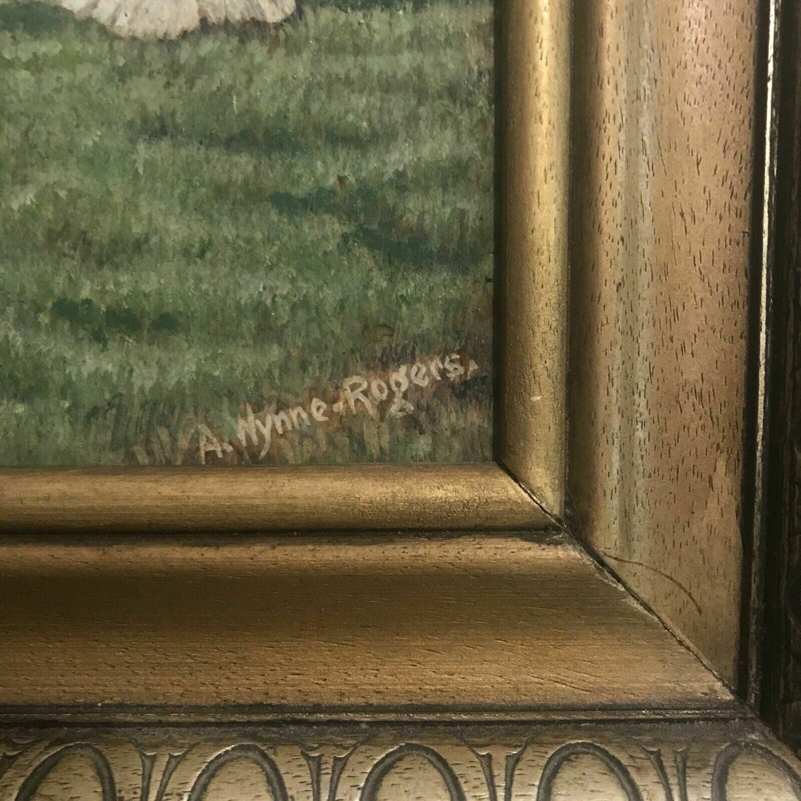 A Wynne Rogers Original Oil Painting Shire Horses Ploughman 1960s Canvas/Board photo Art