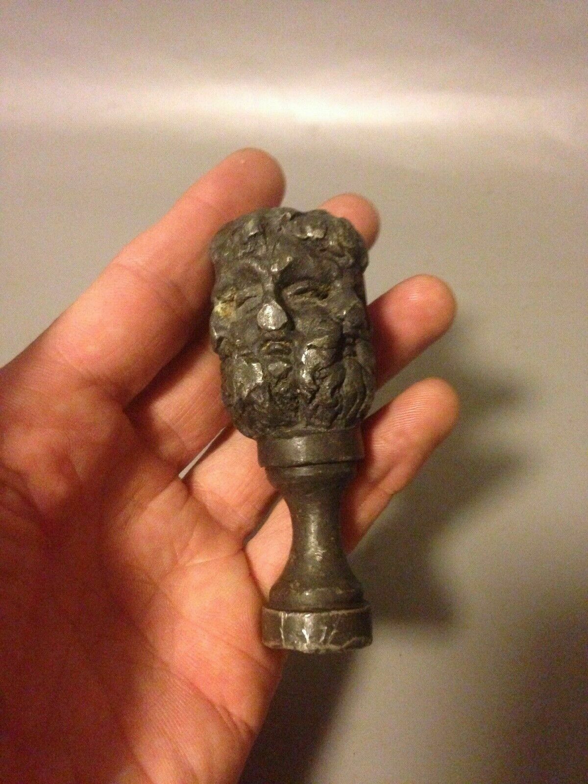 17th/18th Century Lead Seal Or Pipe Tamper Celtic Deity Lugus Celtic Antique photo Art