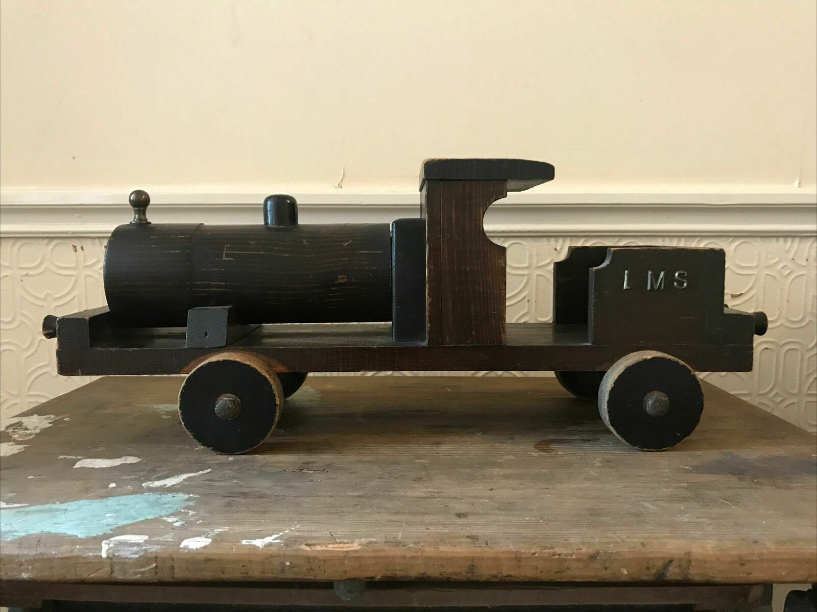 photo furniture Lms Locomotives Scratch Built Antique Wooden Train Toy Display Large Railway