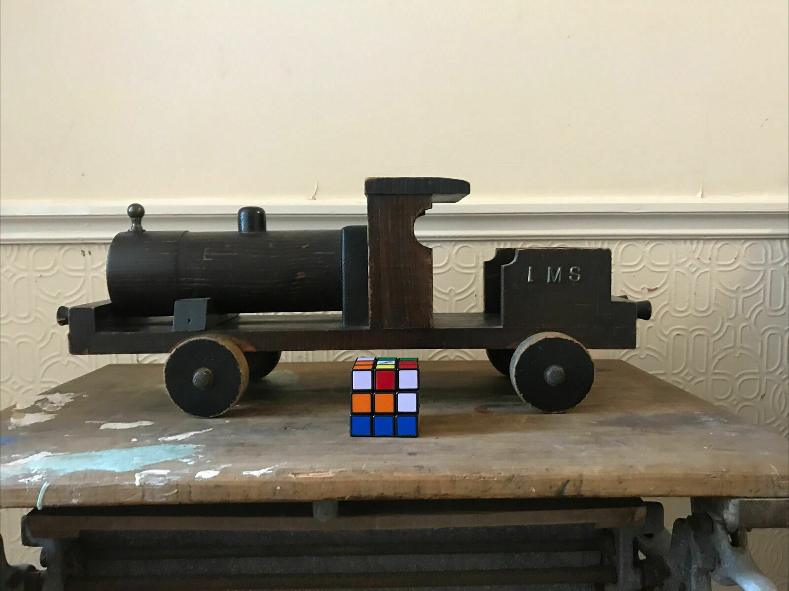photo for sale Lms Locomotives Scratch Built Antique Wooden Train Toy Display Large Railway