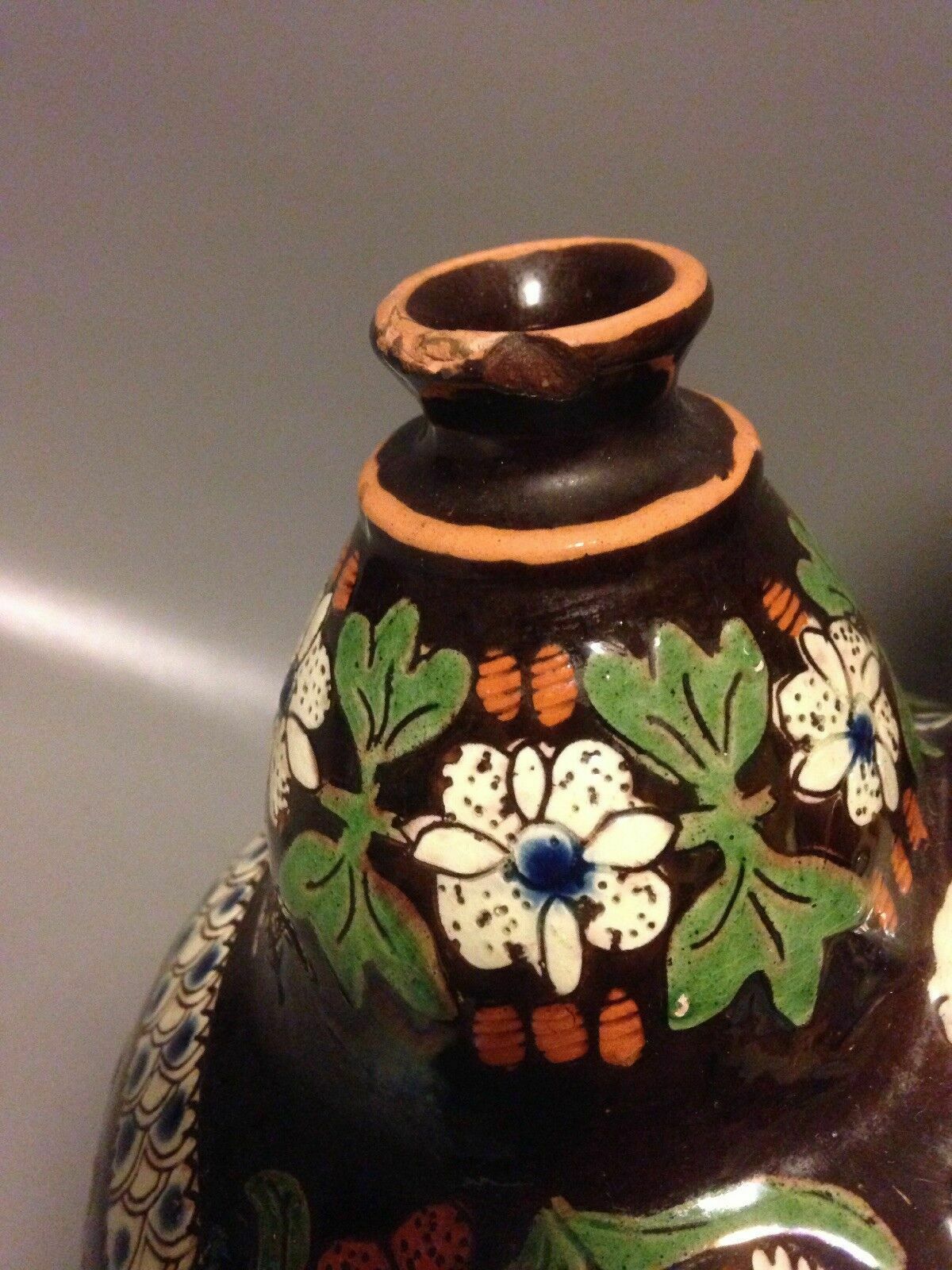 Antique Thoune Thun C19 Ewer Vase Jug Majolica Switzerland Wine Pitcher photo Home Decor