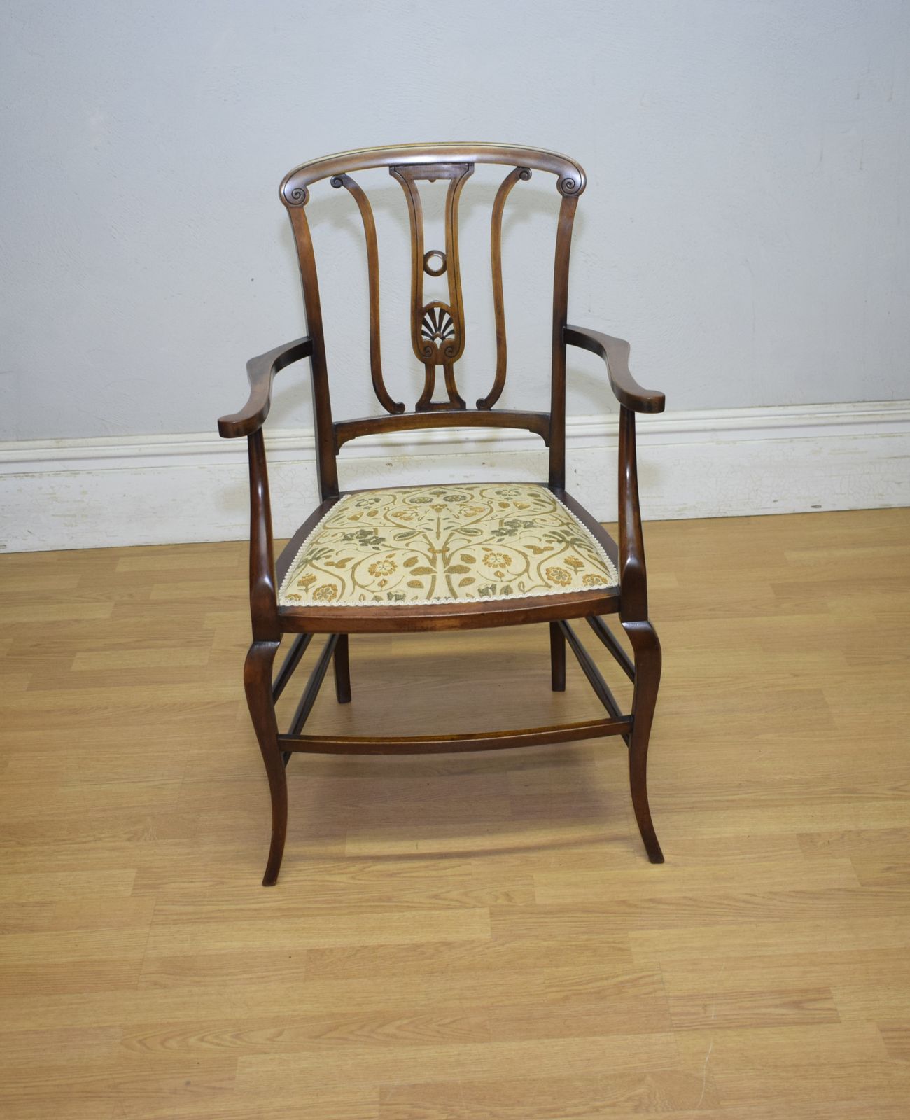 Edwardian Armchair, 1900s, Mahogany photo vintage