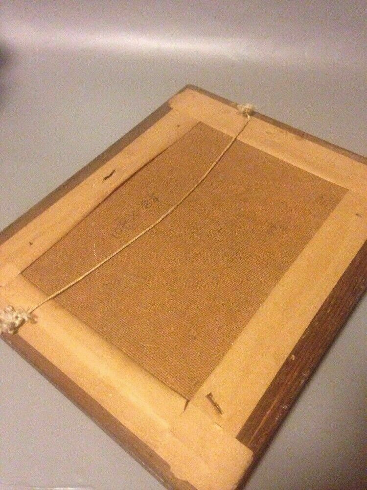 photo furniture Oil Painting Signed J Makin English School Landscape Board Quality Framed