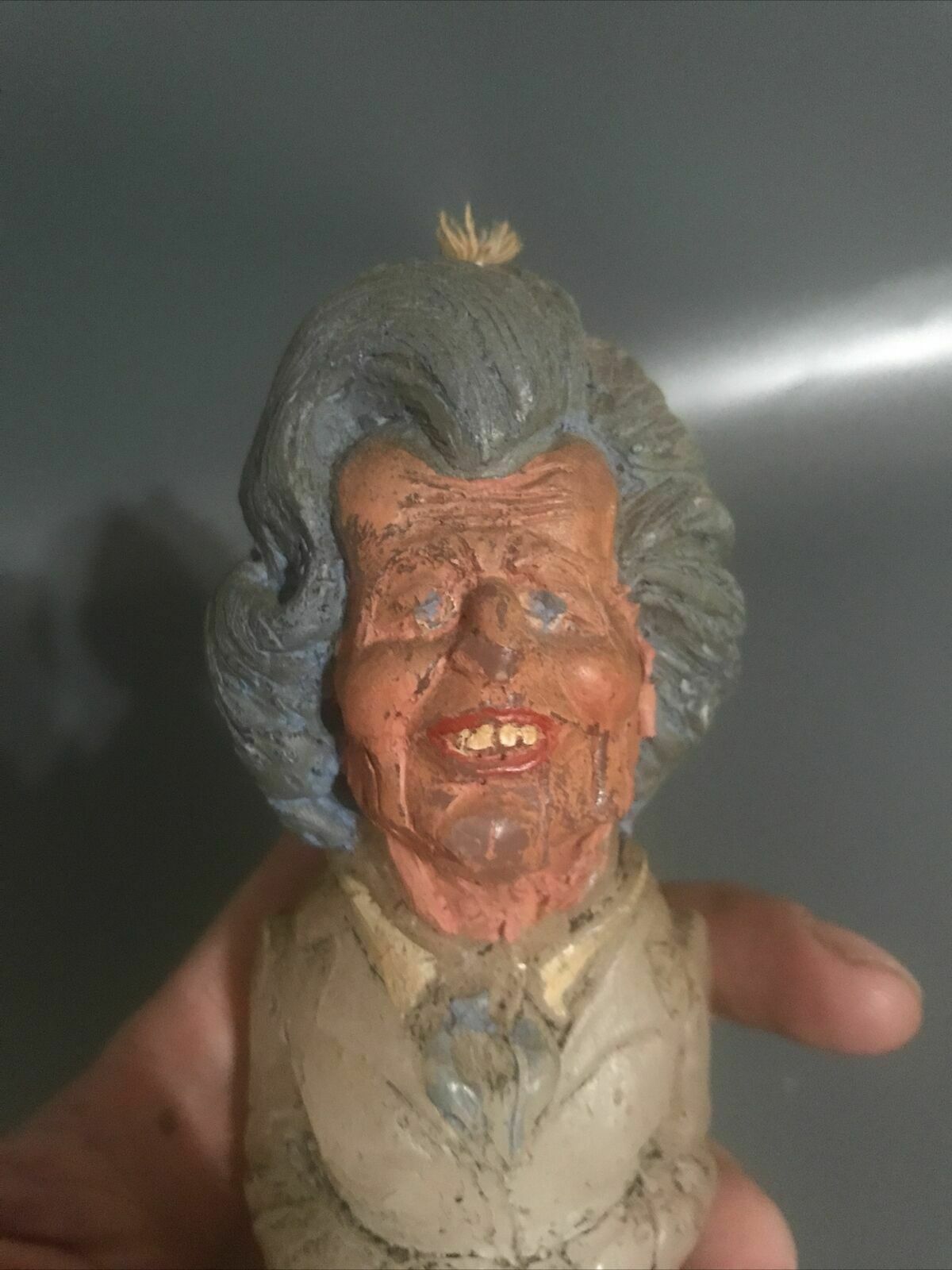 photo for sale Rare John Somerville Margaret Thatcher Candle Sculpture Political Art Figurative