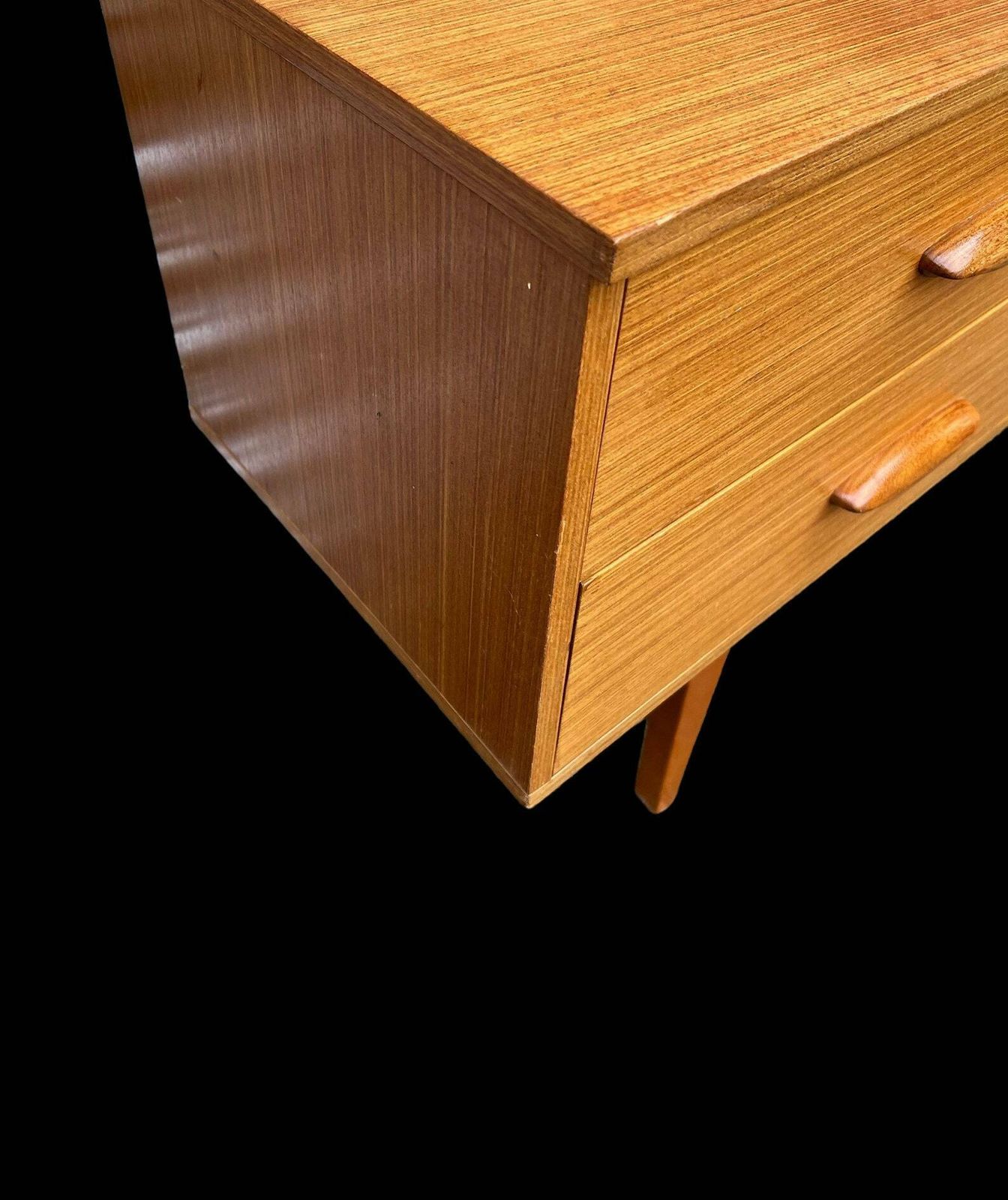 Mid Century Light Teak Sideboard Chest Of Drawers photo Furniture