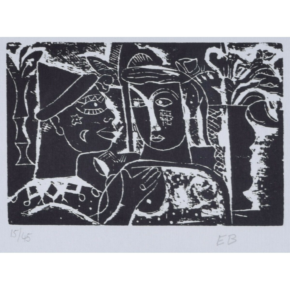 Café 1920s Woodcut By Edward Burra Modern British Art