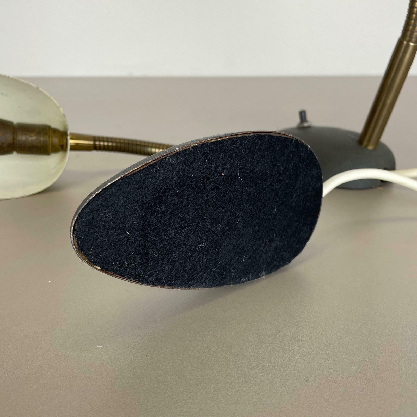 photo buy Set Of 2 Stilnovo Auböck Style Yellow + Black Sputnik Table Light, Italy, 1950s