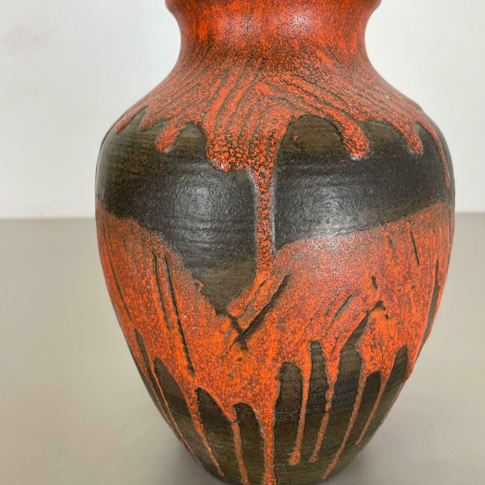 Fat Lava Ceramic Pottery Vase Heinz Siery Carstens Tönnieshof, Germany, 1970s photo vinterior