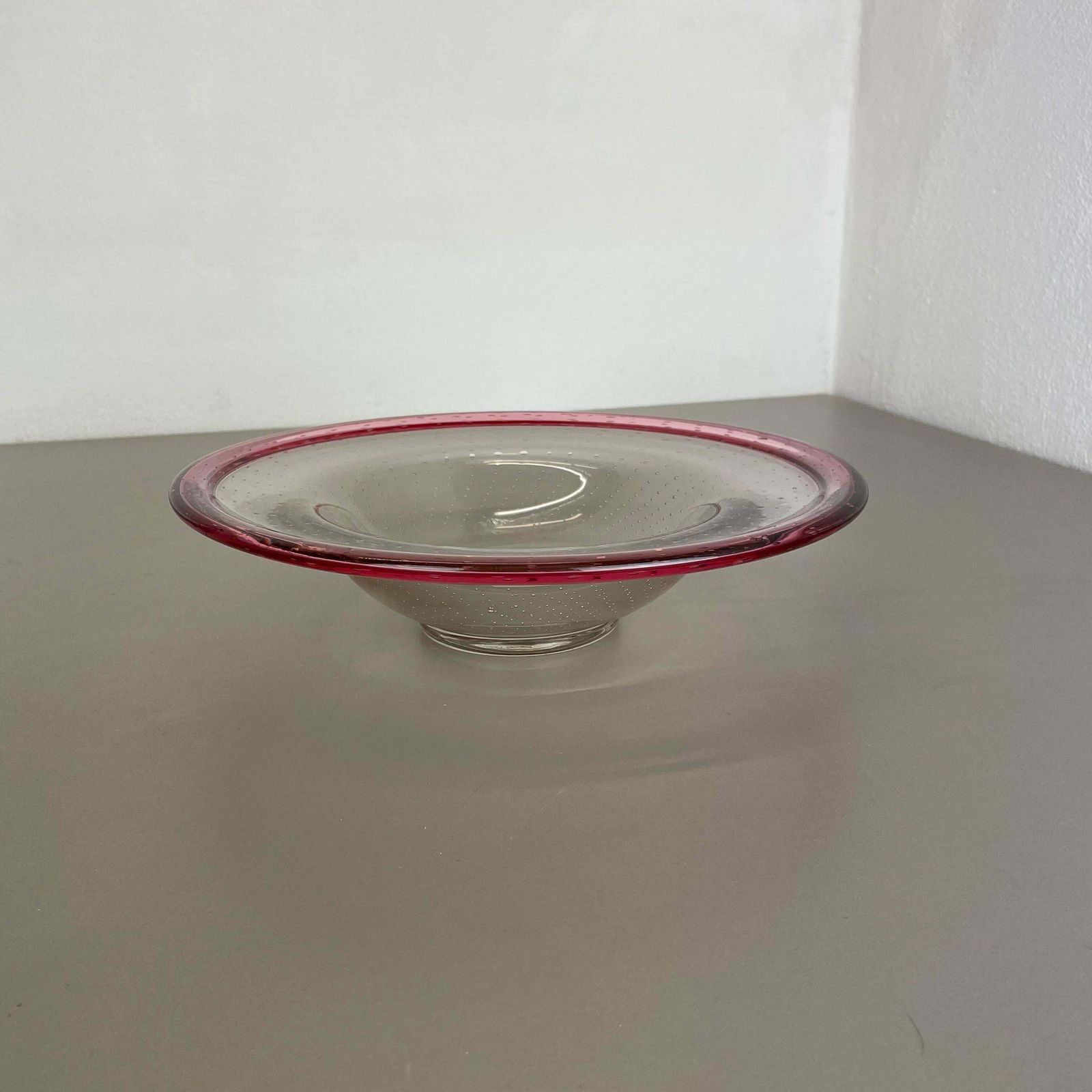 German Glass Bowl By Karl Wiedmann For Wmf, 1960s Baushaus Art Deco