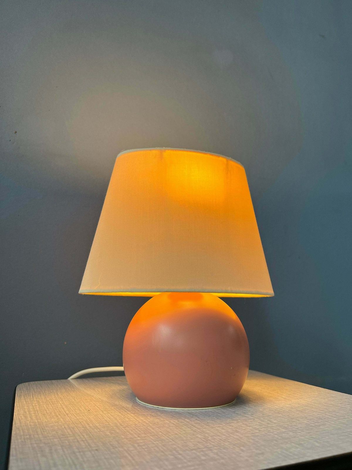 Kleine Roze Eclectische Bureaulamp, Boho photo Verlichting
