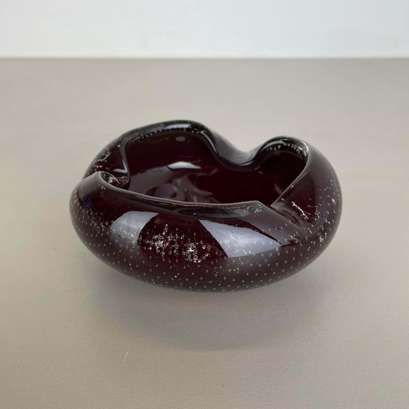 Red Murano Glass Bowl Shells Ashtray Element By Venini Italy 1970s No 1 photo 353.0