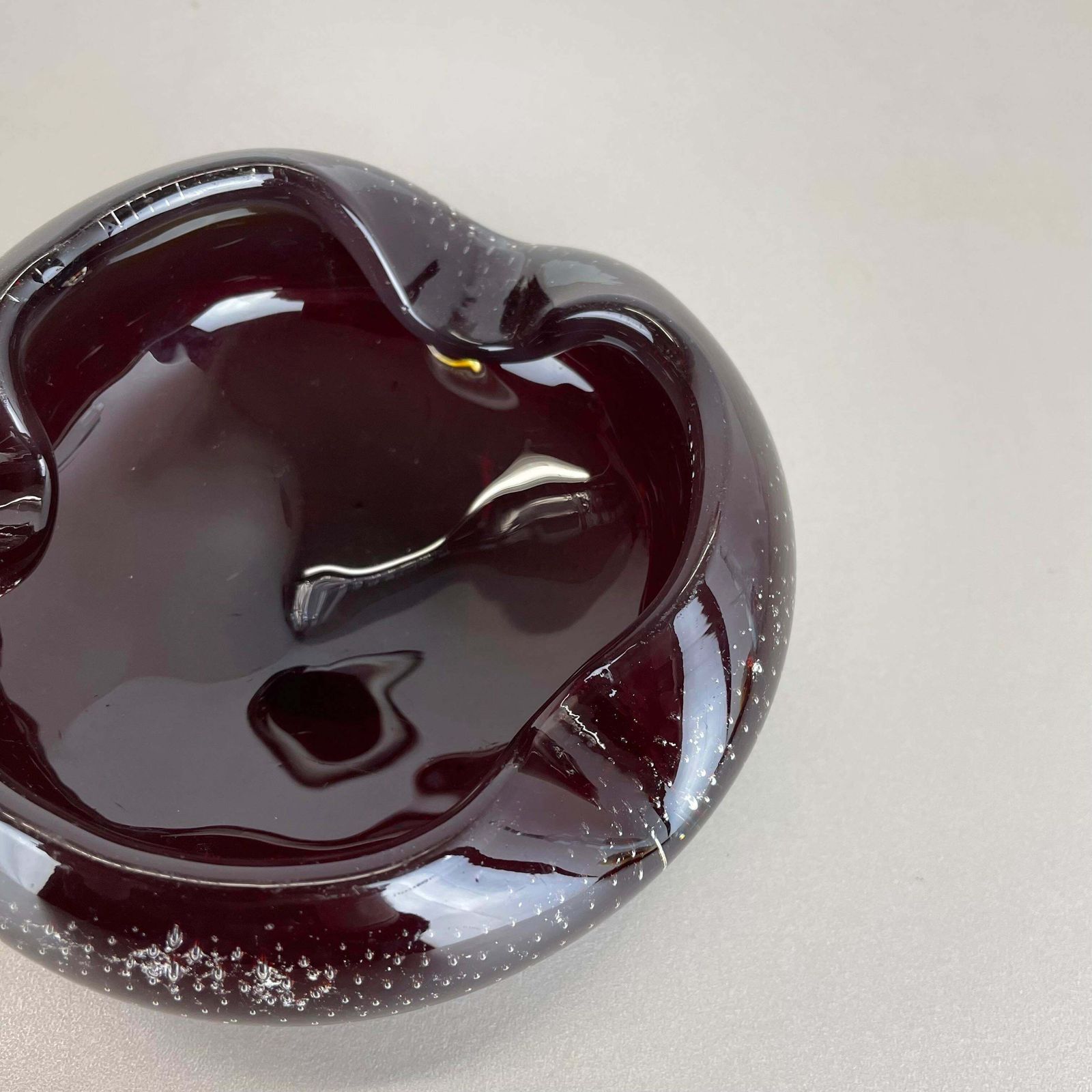 Red Murano Glass Bowl Shells Ashtray Element By Venini Italy 1970s No 1 photo buy