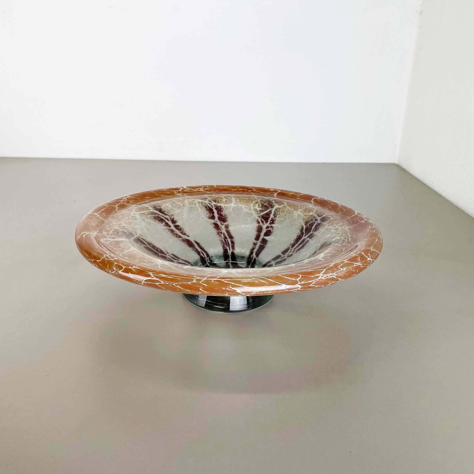 German Glass Bowl By Karl Wiedmann For Wmf Ikora, 1930s Baushaus Art Deco photo Home Decor