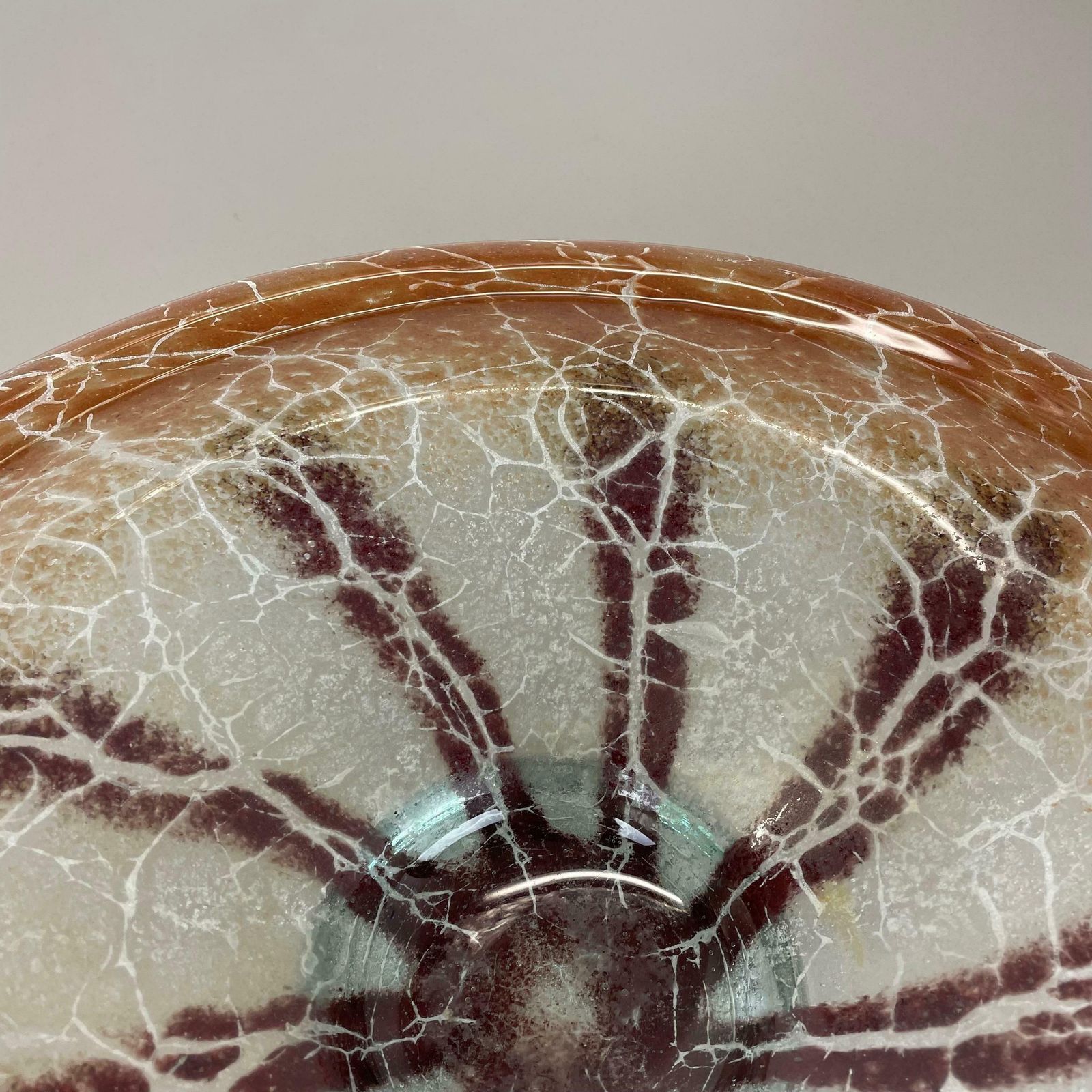 Home Decor German Glass Bowl By Karl Wiedmann For Wmf Ikora, 1930s Baushaus Art Deco photo
