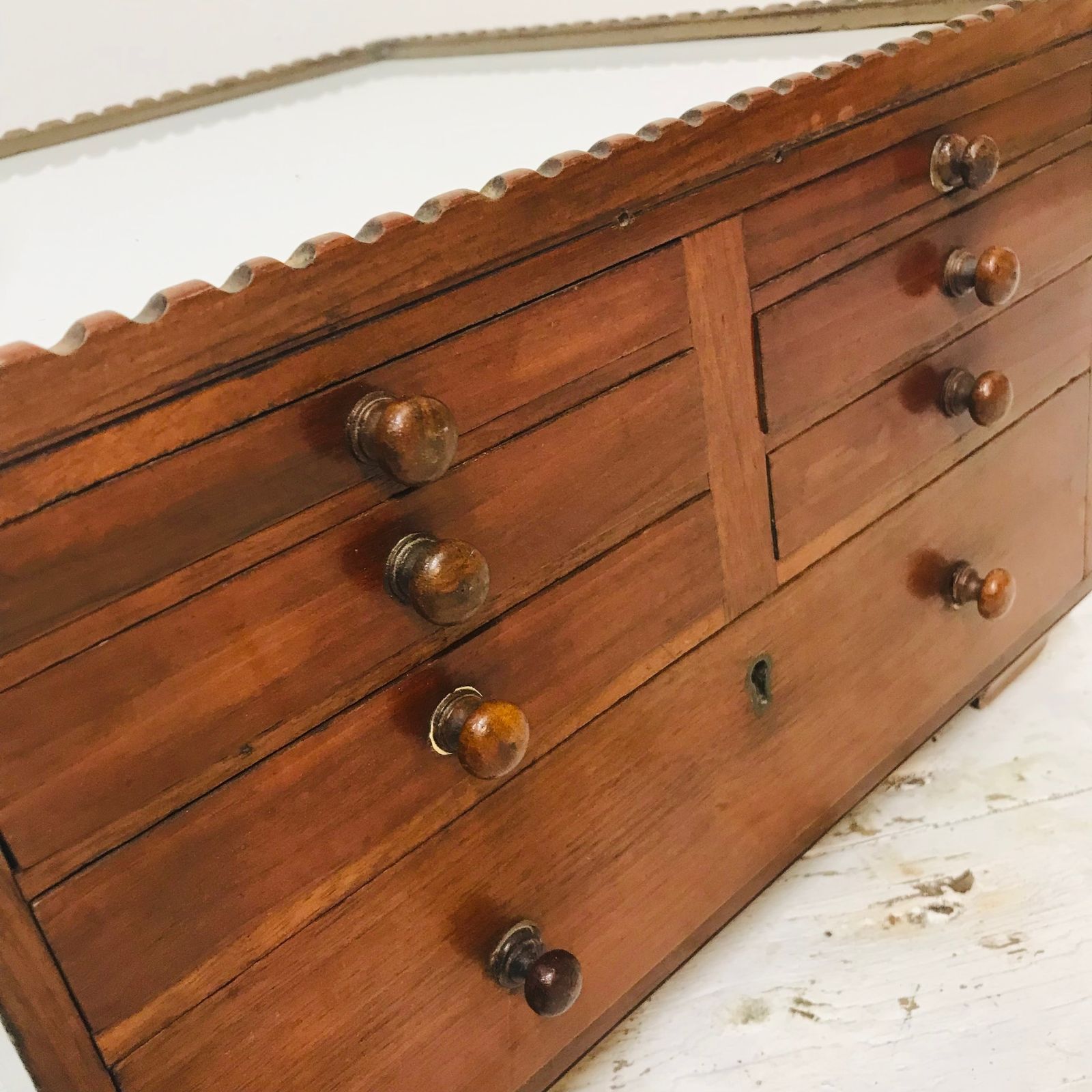 Furniture Mahogany Victorian Dentist Drawers photo