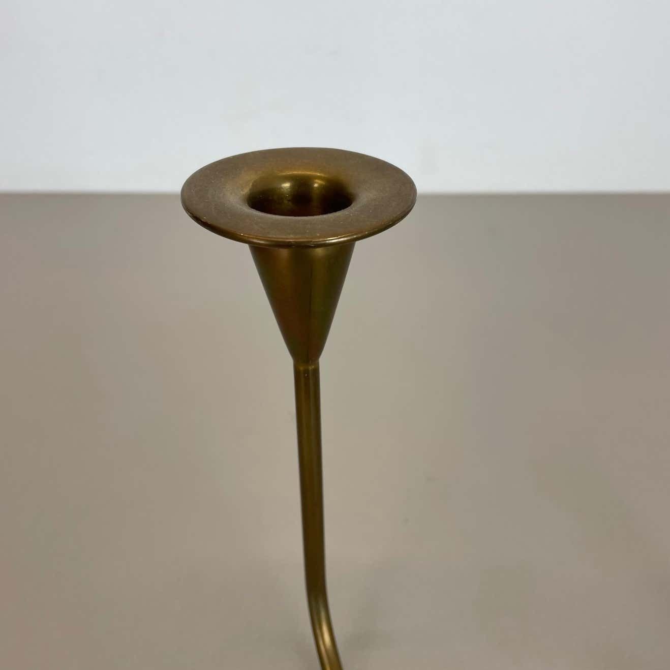 photo buy Sculptural Brass Candleholder Object By Günter Kupetz For Wmf, Germany 1950s