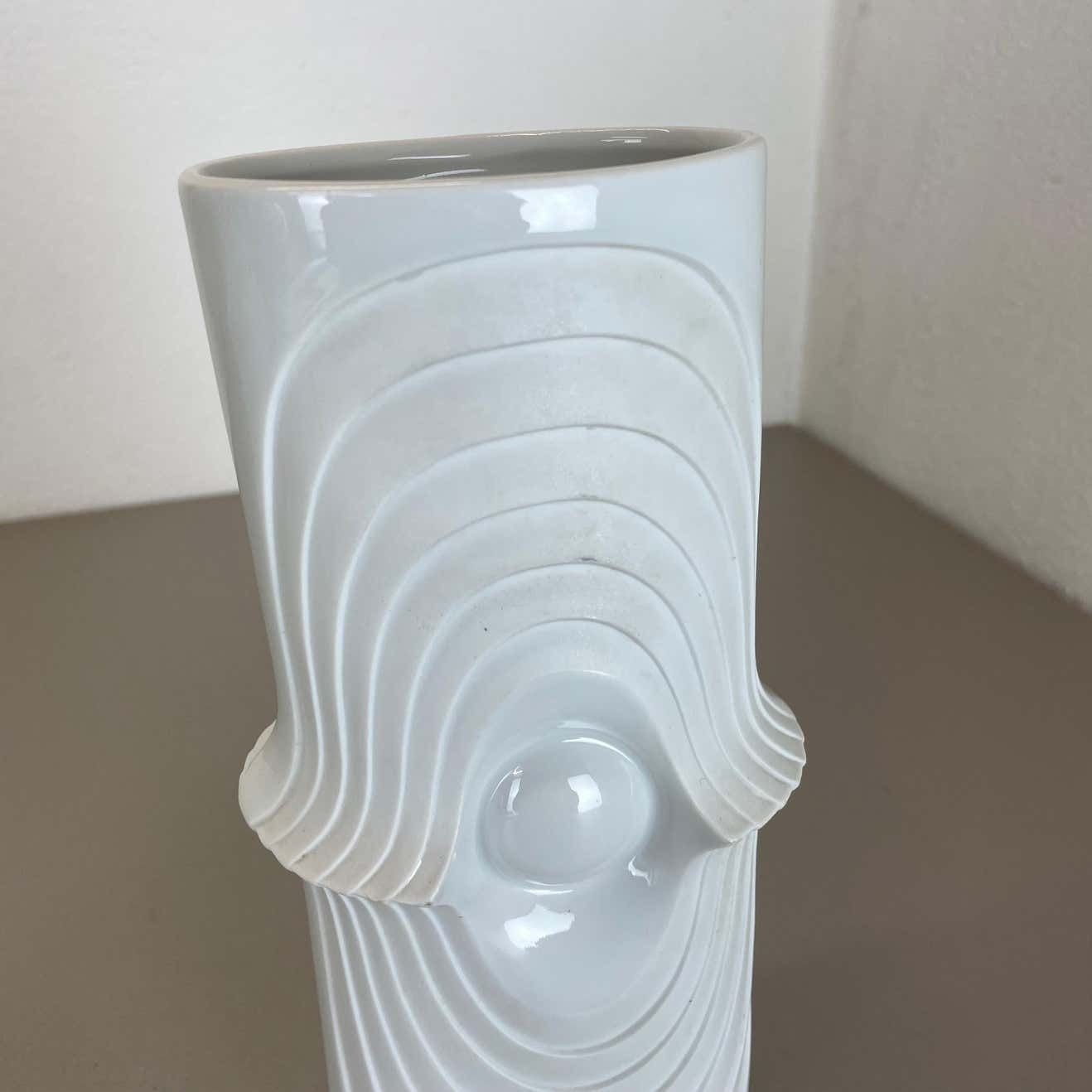 Set Of 2 Original Porcelain Op Art Vase Made By Royal Bavaria Kpm Germany, 1970s photo buy