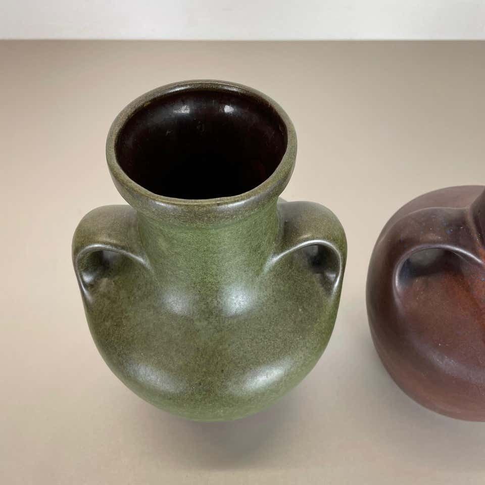 photo furniture Set Of 2 Ceramic Pottery Vase Heinz Siery Carstens Tönnieshof, Germany, 1970s