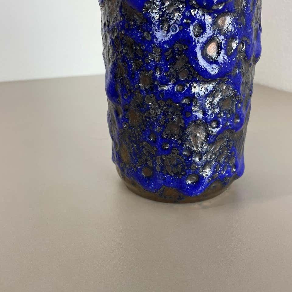 Rare Super Color Crusty Fat Lava Multi Color Vase Scheurich, Germany Wgp, 1970s photo Home Decor