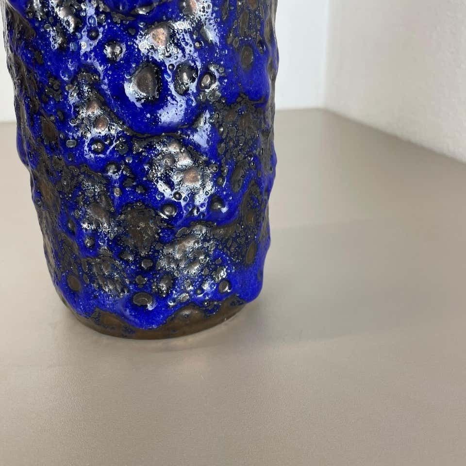 Rare Super Color Crusty Fat Lava Multi Color Vase Scheurich, Germany Wgp, 1970s photo 446.0