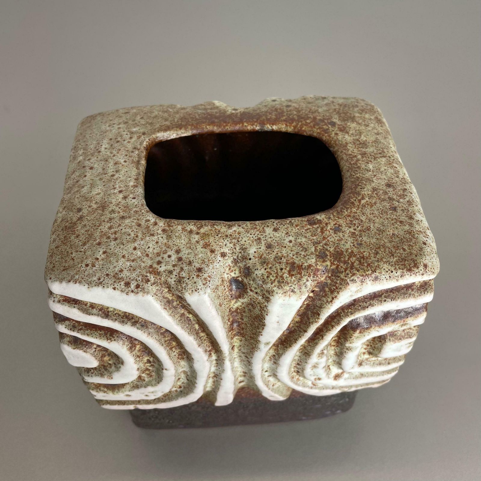 Fat Lava Ceramic Pottery Vase Heinz Siery Carstens Tönnieshof Germany 1970s photo vintage