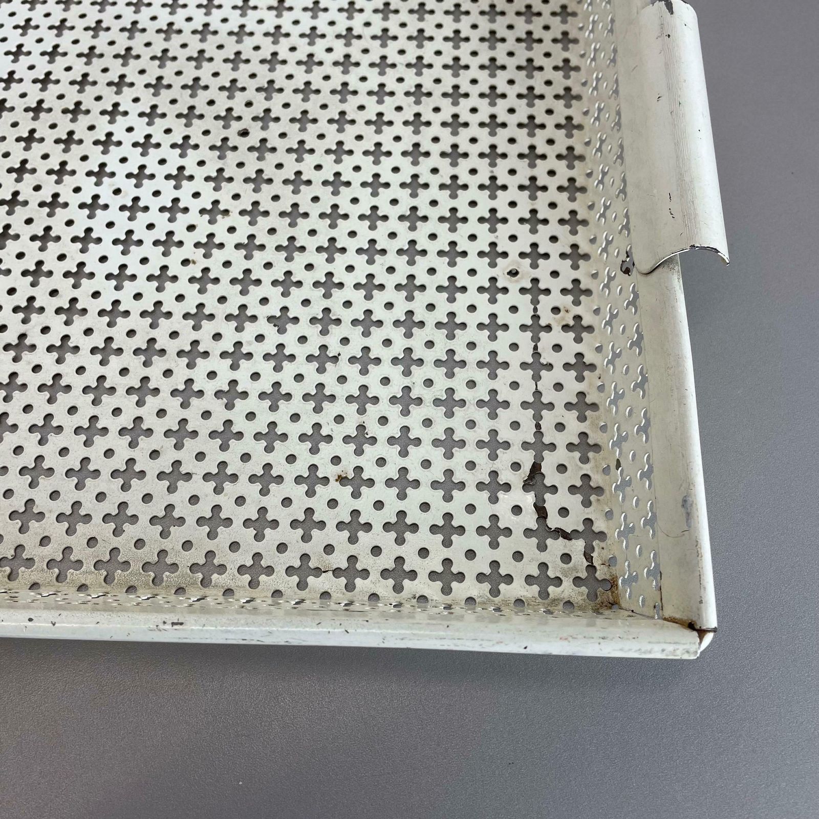 photo furniture Original French Modernist Metal Tray Rigituelle By Mathieu Matégot 1950s