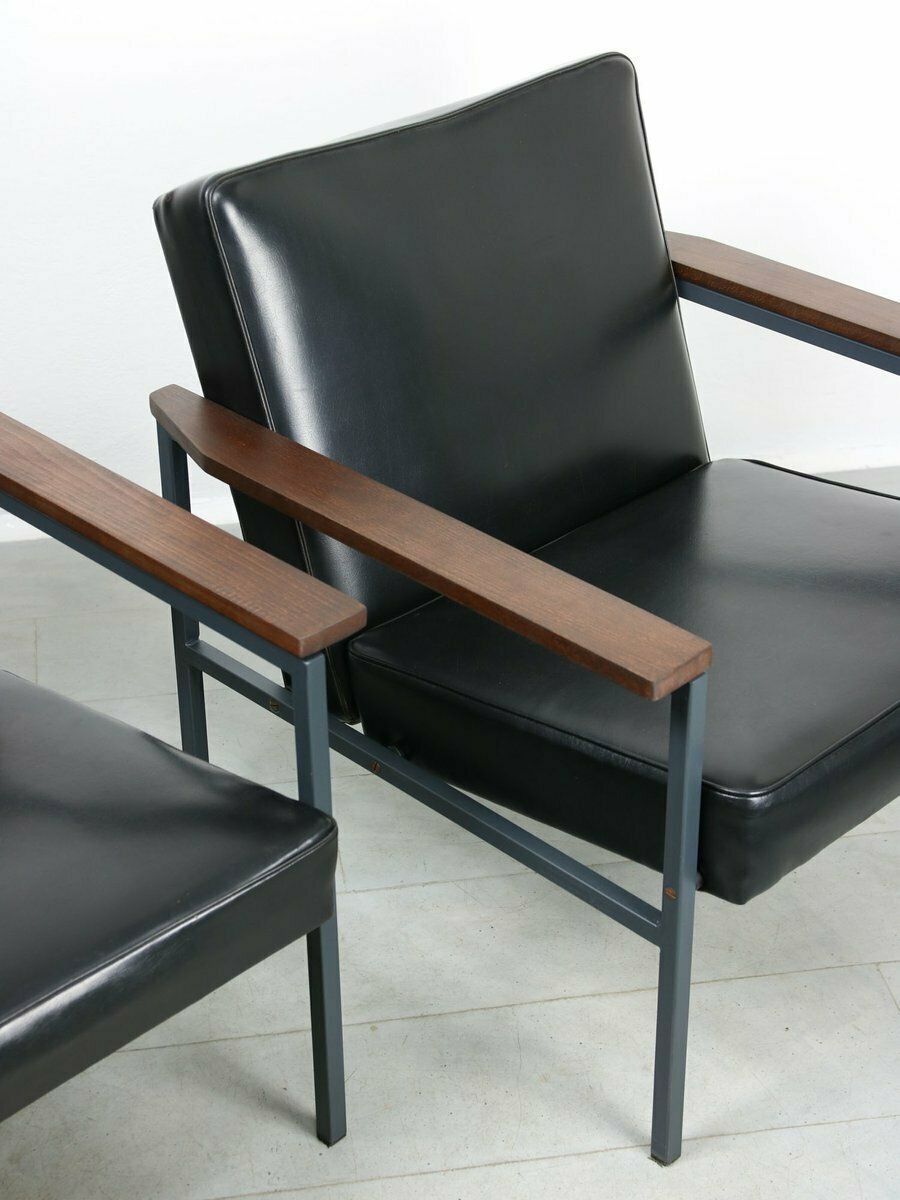 Vintage Bauhaus Lounge Chair In Black, 1970s photo Furniture