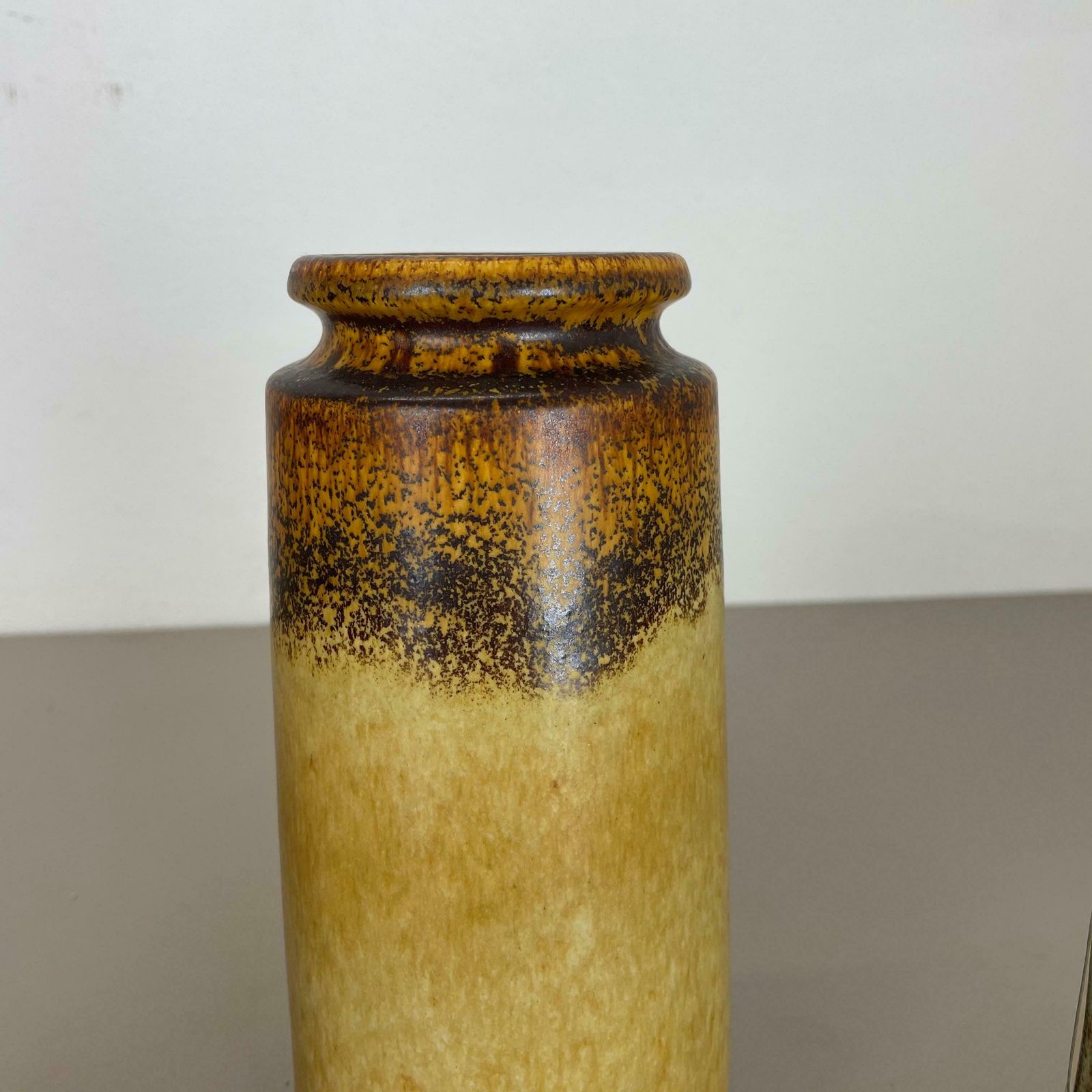 photo furniture Set Of Three Pottery Fat Lava Vases "Multi Colour" By Scheurich, Germany, 1970s