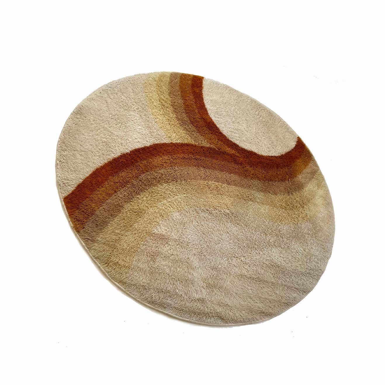 Extra Large 1970s Modernist Multi Color High Pile Rya Rug By Desso, Netherlands photo furniture