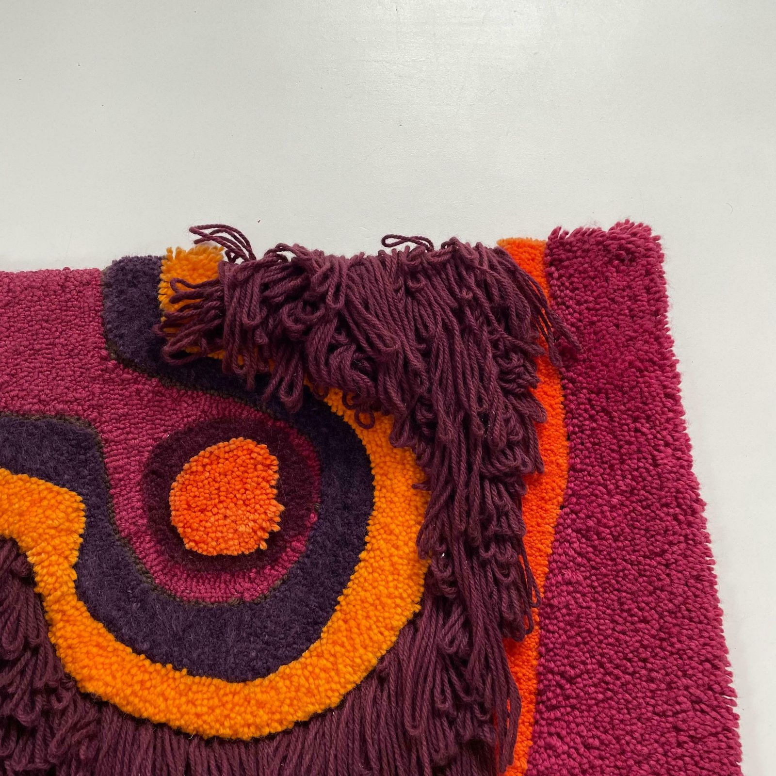 Textiles Modernist German Wall Rug By Ewald Kröner For Schloss Hackhausen, Germany, 1970s photo