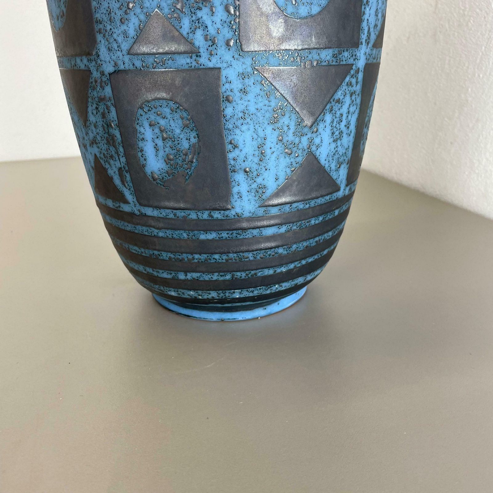 592.0 Fat Lava Ceramic Ankara Vase By Heinz Siery Carstens Tönnieshof Germany 1960s photo